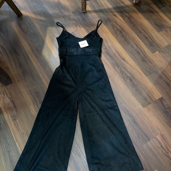 Jack by BB Dakota Faux Suede V-Neck Jumpsuit - Picture 2 of 5